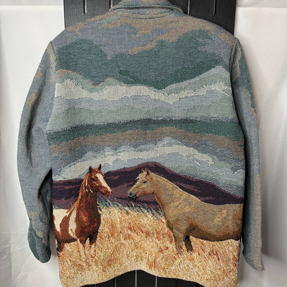 Vintage Painted Pony Tapestry Blazer - Picture 5 of 12